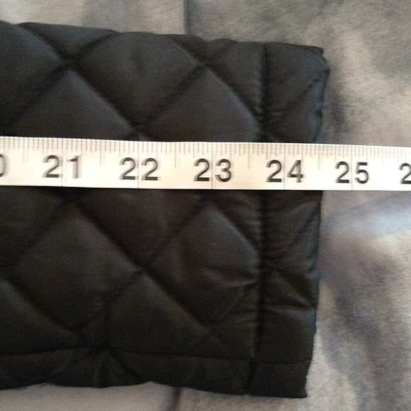 Laundry by design black quilted hooded long jacket/ coat size medium - Picture 10 of 13